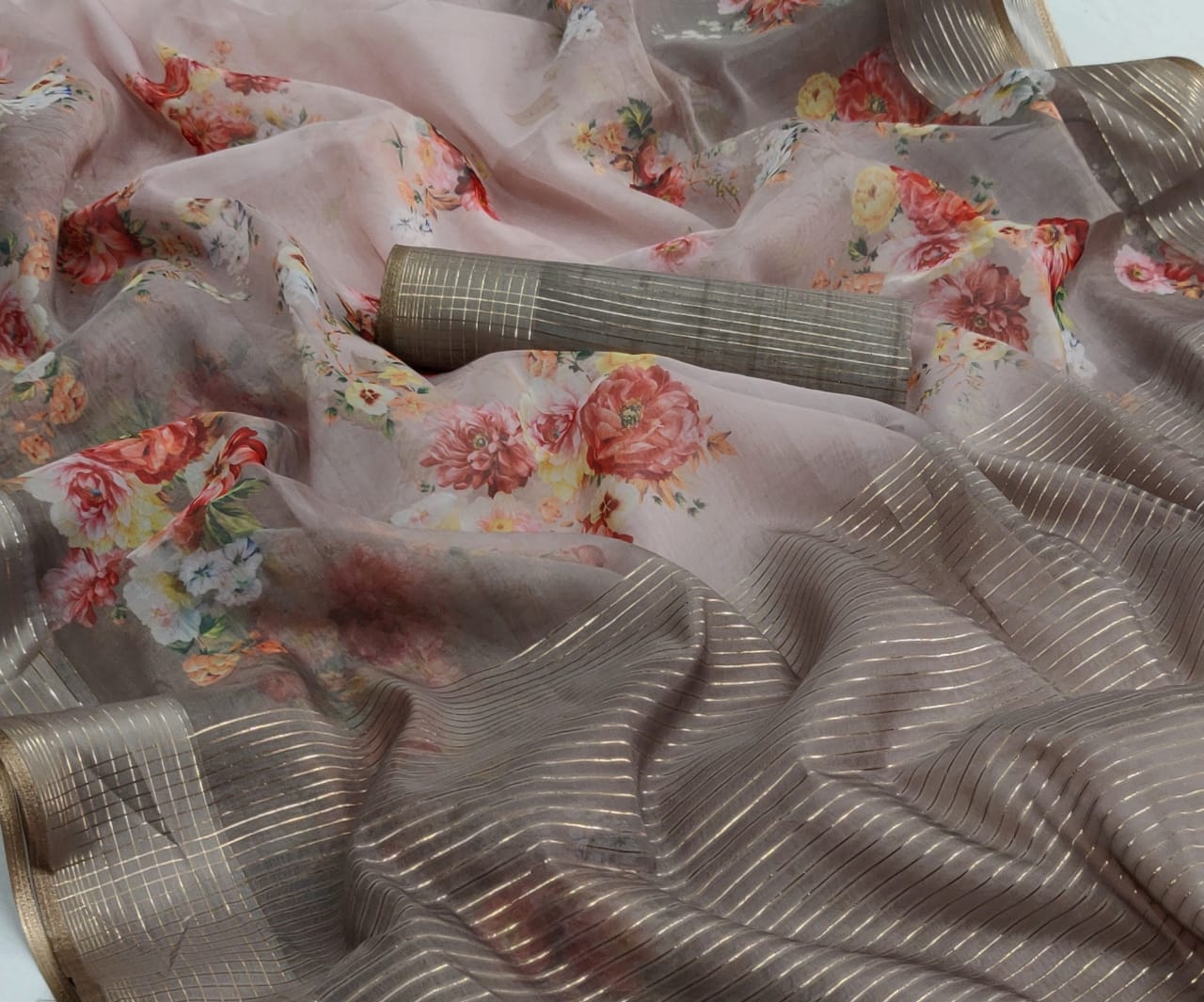 Rajyog Organza Latest Designer Casual Wear Silk Soft Weaving Saree Collection